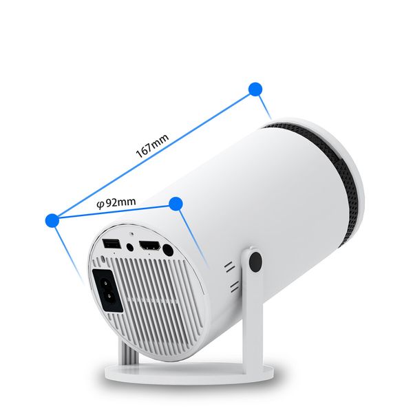 Portable 4K Projector Android 12 operating system Versatile dual-mode Wi-Fi for seamless connectivity