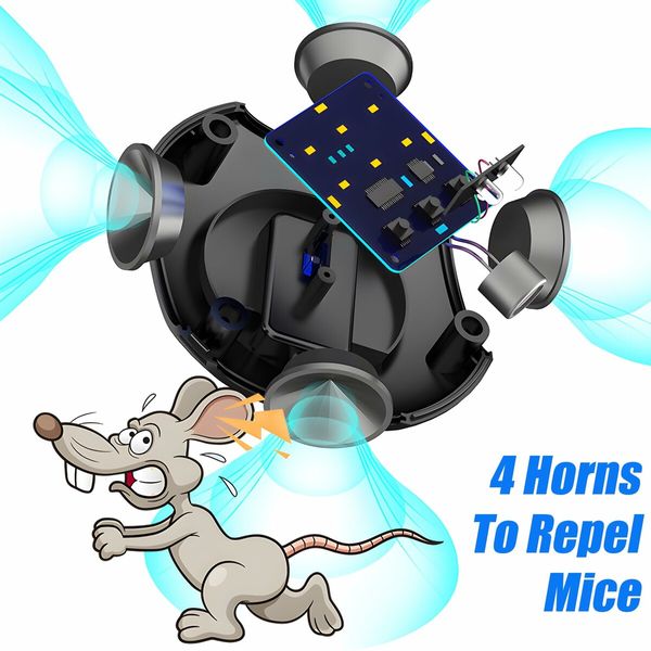 Effective Ultrasonic Mouse Repellent - Keep Mice and Rodents Away from Your Home and Garden