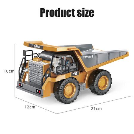 1:24 Remote Control Dump Truck, Forklift, and Excavator Set: Engineering Vehicle Toys for Boys with Remote Control perfect for gift