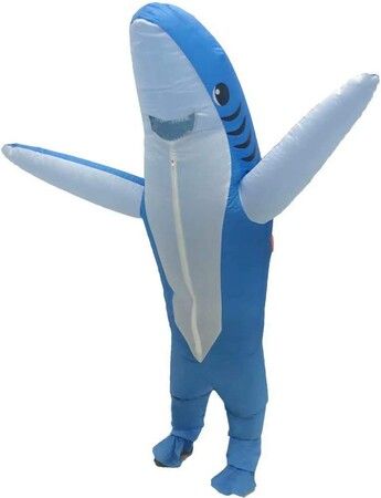 Inflatable Shark Costume for (150-190cm) for a Jaw-Dropping Halloween or Costume Party 150-190cm