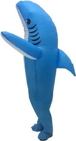 Inflatable Shark Costume for (150-190cm) for a Jaw-Dropping Halloween or Costume Party 150-190cm