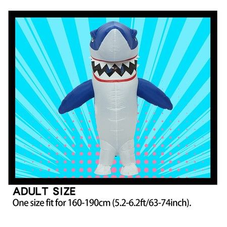 Blow up Shark Costume for Perfect for Funny Parties and Halloween (Fits 150-190cm)