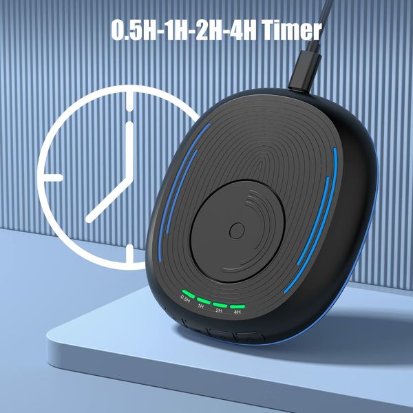 Undetectable Mouse Wiggler Jiggler with Timer,ON/Off Switch,RGB Light Keep Your Computer Active(Black)