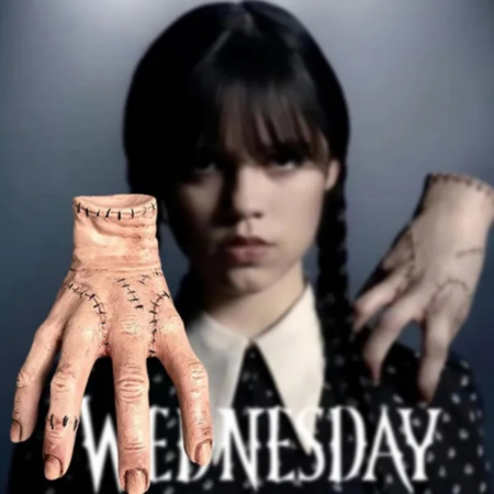 Wednesday Thing Hand Toy: Spooky Home Decor and Costume Prop from the Addams Family