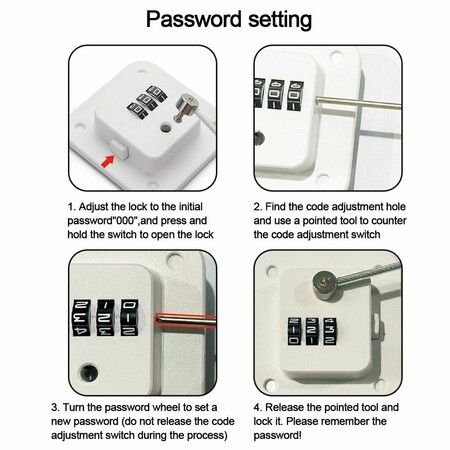 Safe and Secure Keyless Locks for Refrigerators, Cabinets, Drawers, Windows(1 pack )