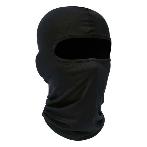 UV rays/dust/wind Protected Balaclava Face Mask neck gaiter with breathable cool fabric,Stretchable 1 size fits most,Perfect for outdoor activities(Black,1pcs)