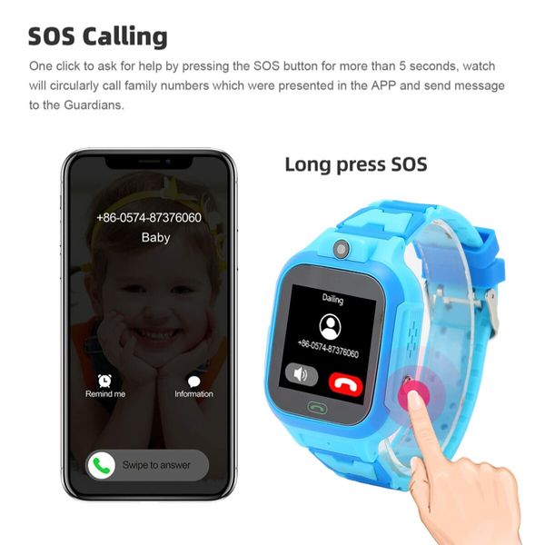 4G 1.4 Inch Smart Watch for Kids: Stay Connected, SOS School Mode, Safe, and Independent with GPS Tracking, 2-Way Voice Video Calling, and School Mode