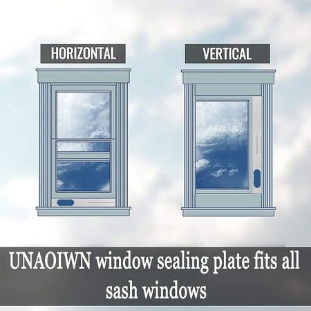 Adjustable Portable AC Window Kit with Sliding Plate for Horizontal/Vertical Windows, AC Vent & Window Seal for 5.1" Exhaust Hose