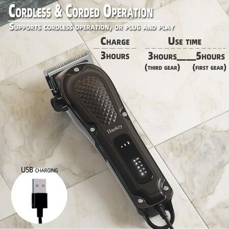 Hair Clippers for Men: Cordless and Corded Barber Clippers for Precision Haircuts, Beard Trimming, and Grooming