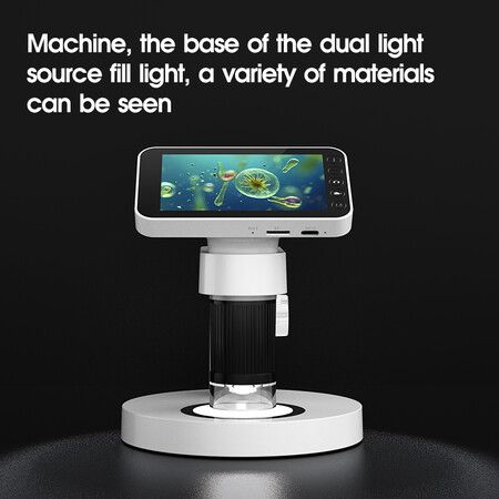 HD Digital 1000X Microscope with 4" LCD Screen and Camera for Kids and Hobbyists Great Gift Idea