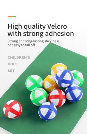 Indoor/Outdoor Golf Chipping Game Set with Sticky Balls,fun Game Mat,golf clubs Helps improve chipping accuracy & distance