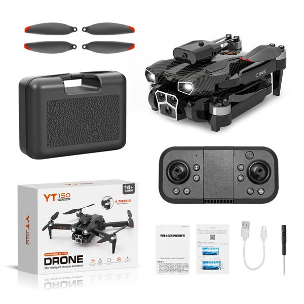 Remote Control 4K HD Triple Camera Drone/Four Axis Aircraft Flyer with Obstacle Avoidance Perfect for aerial photography,videography,adventurous flying