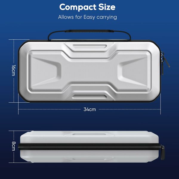 Protective Carrying Case for PlayStation Portal - Hard Shell Travel Case for Remote Player (White)