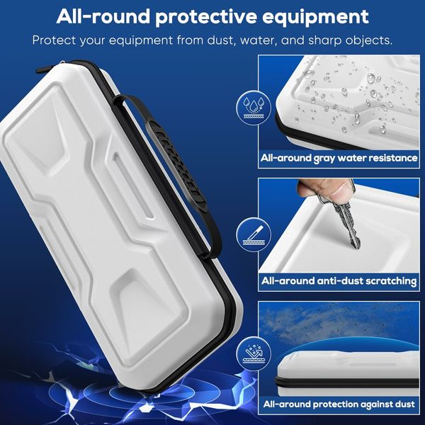 Protective Carrying Case for PlayStation Portal - Hard Shell Travel Case for Remote Player (White)