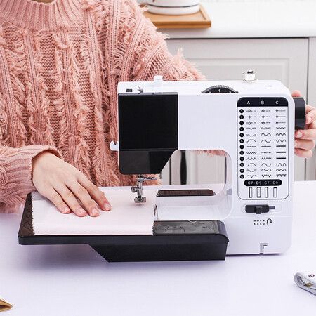 38-Stitch Mini Electric Sewing Machine: Perfect for Beginners and Home Textile Projects