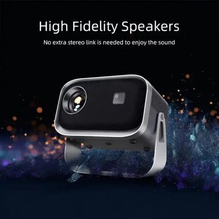 Mini Flip K6: Portable 1080P Full HD Smart Projector, Compact and Lightweight with Built-in Android 9 for Easy Home Entertainment