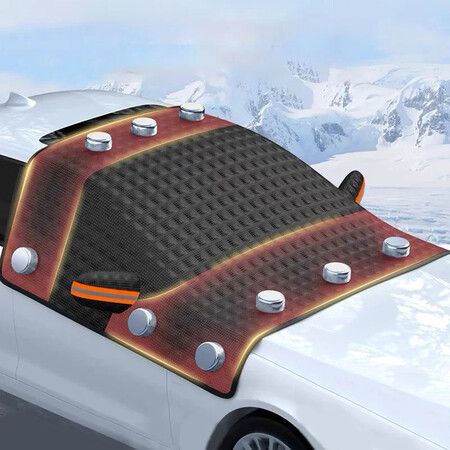 Magnetic Car Windshield Snow Cover with Anti-Freeze and Sun Protection