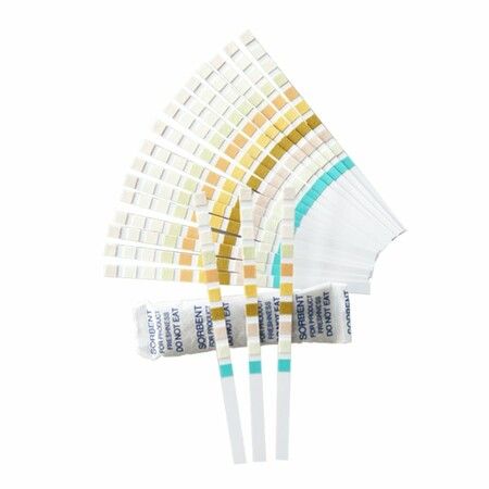 100-Count Urinalysis Reagent Strips Accurately Test 10 essential urine parameters including Nitrite,Urobilinogen,PH,protein,leukocytes