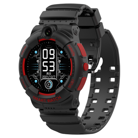 Kids Smartwatch with GPS Tracking, 4G Connectivity, and Security Features (Black)