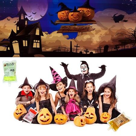 Halloween,Christmas,Party Decoration 20 Pack 150ml Anti-Leak Bags with Cap, Reusable Food Grade Bags