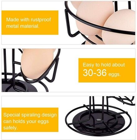 Spiral Metal Egg Skelter Rack for Display and Storage