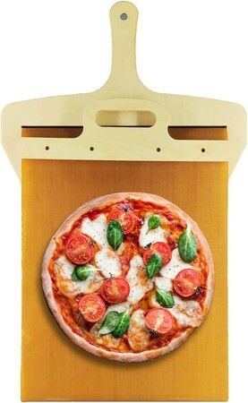 50*30cm Non-Stick Pizza Peel/Pizza Scorrevole Spatula Paddle with Handle: Slide and Transfer Pizza Safely and Easily