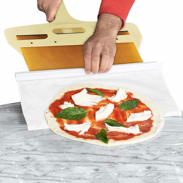 50*30cm Non-Stick Pizza Peel/Pizza Scorrevole Spatula Paddle with Handle: Slide and Transfer Pizza Safely and Easily