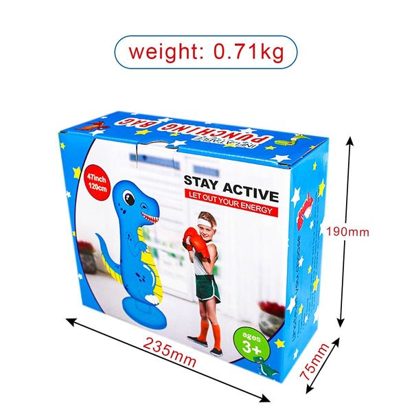 125cm Inflatable Punching Bag: For Practicing Karate, Taekwondo, and Boxing (Suitable for Boys and Girls)