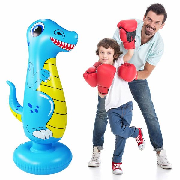 125cm Inflatable Punching Bag: For Practicing Karate, Taekwondo, and Boxing (Suitable for Boys and Girls)