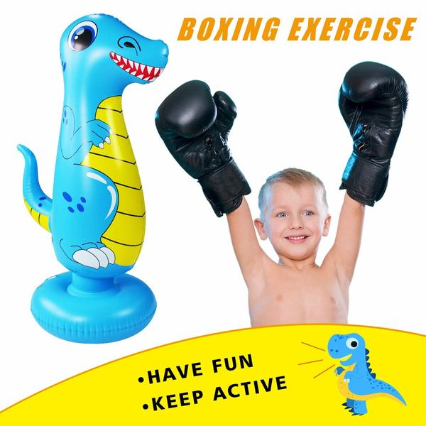 125cm Inflatable Punching Bag: For Practicing Karate, Taekwondo, and Boxing (Suitable for Boys and Girls)