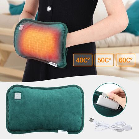 2-in-1 Electric Hand Warmer and Heating Belly Pillow - USB Rechargeable, Explosion-Proof Design, Safe and Comfortable