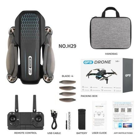 6K GPS Drone: Brushless Motor, High-Definition Camera, Foldable Design for Stable and Stunning Aerial Photography and Videography