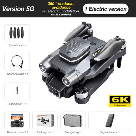 5G 6K GPS Camera Drone Capture high-definition image/video with Obstacle Avoidance Technology,Folding design,Brushless motor