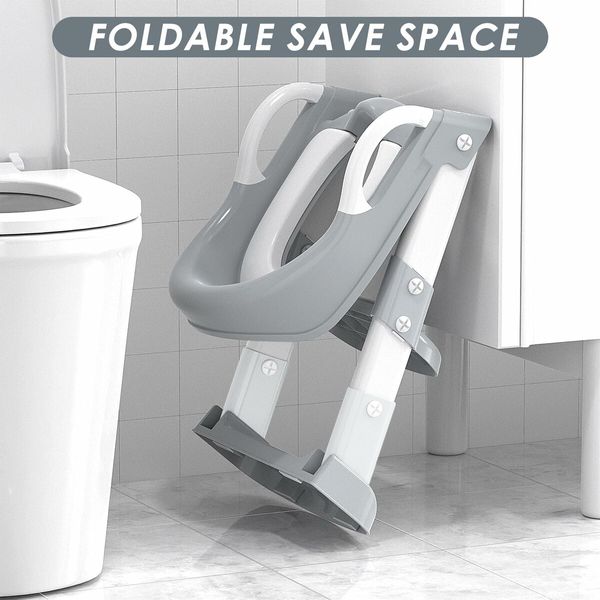 Complete Potty Training Solution: Seat, Step Stool, and Adjustable Potty Chair with Safety Features