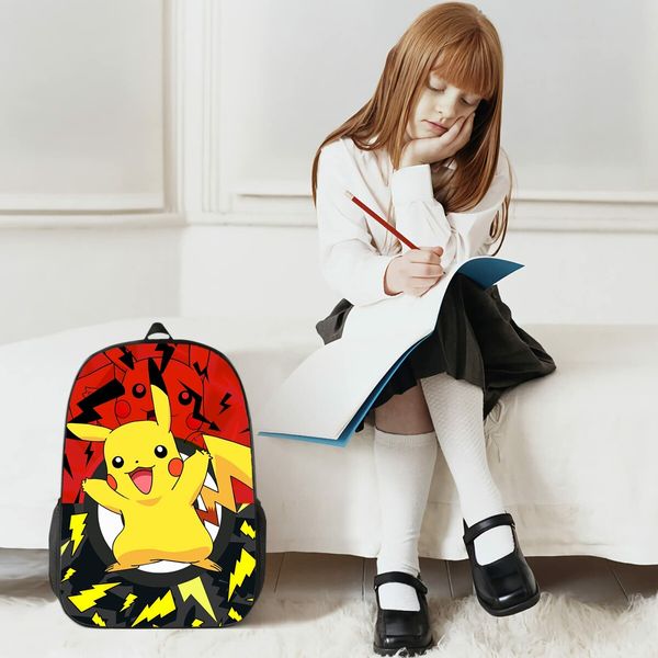 3-Piece Pokemon Backpack Set 40cm Travel Backpack & Multi-Function Daypack Large Capacity & Durable Construction Perfect for School, Travel, and Everyday Use