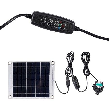 10W 12V Solar Water Pump Pond Fontain with Durable Brushless Solar Panel for Fish & Water Pools, Perfect for Garden Décor