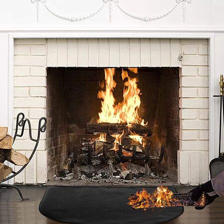 50x80cm Fire Pit Mat: Protect Floors with Fireproof Blanket for Hearth and Fireplace Area