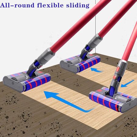 Dyson Soft Velvet LED Double Roller Floor Brush replacement for V7, V8, V10, V11, V15 Vacuum Cleaners