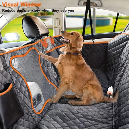 Pet Car Seat Cover and Hammock Keeps your car seats protected from pet hair and dirt