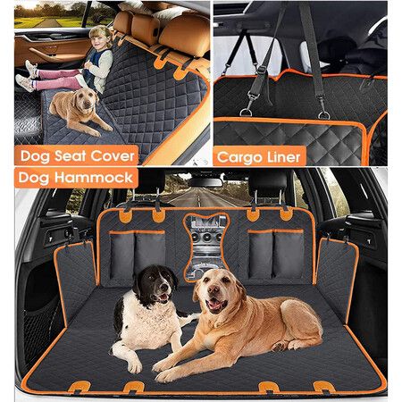 Pet Car Seat Cover and Hammock Keeps your car seats protected from pet hair and dirt