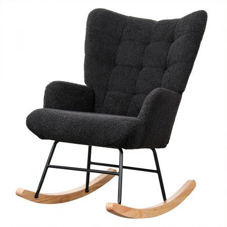 Levede Fleece Rocking Chair