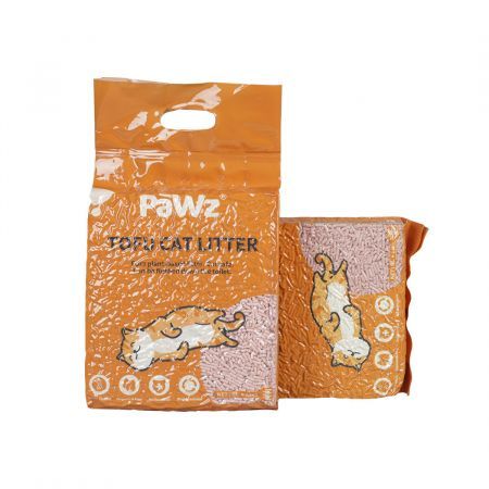 PaWz 2.5kg Tofu Cat Litter Clumping Peach x1