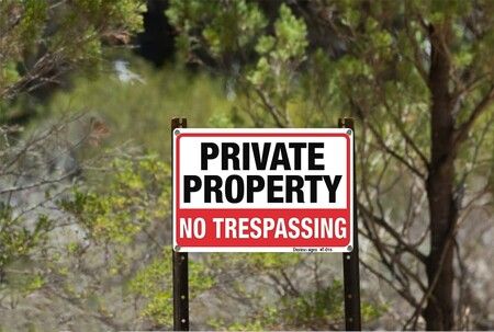 Protect Your Property: Durable No Trespassing Signs (14"x10", 2-Pack) with Rust-Resistant Aluminum and UV-Resistant Ink,Up to 7 Years Use