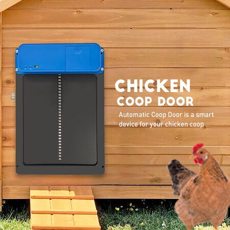 Efficient Auto Chicken Coop Door with Timer and Light Sensor for Convenient Chicken and Duck Care