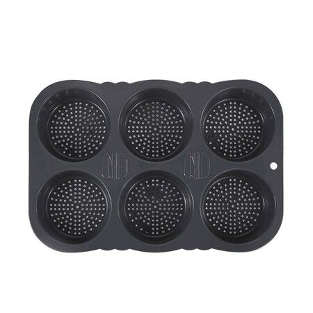 Silicone Hamburger Bread Mould for Homemade Bread, Burger Buns, and Muffins (10 cm Diameter)