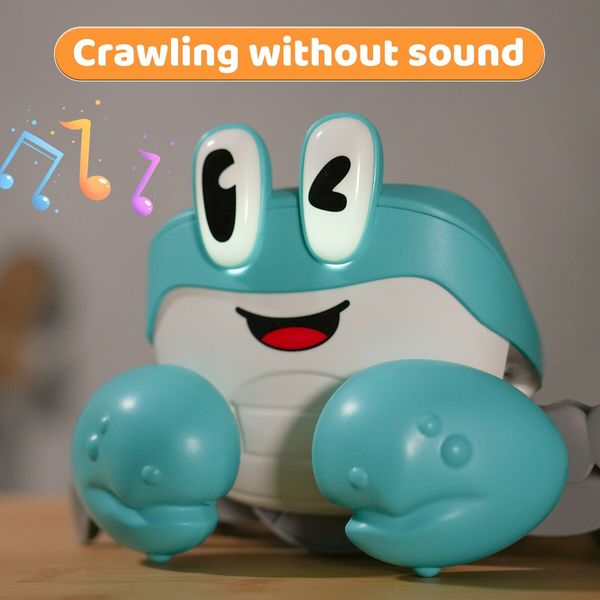 Electric Moving Crawling Crab Toy Learning Walking Toys,Music&Dancing Interactive Toy for Boy&Girl Gifts Ages 3+