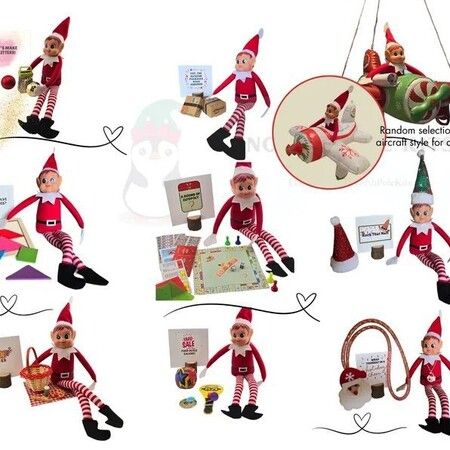 Elf Kit 24 Days of Christmas,Christmas Elf Kit,elf on The Shelf,Christmas Activities,Best Christmas Countdown Gift (24 Days)