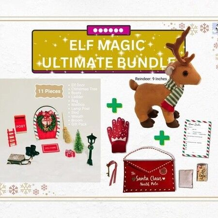 Elf Kit 24 Days of Christmas,Christmas Elf Kit,elf on The Shelf,Christmas Activities,Best Christmas Countdown Gift (24 Days)