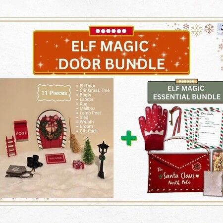 Elf Kit 24 Days of Christmas,Christmas Elf Kit,elf on The Shelf,Christmas Activities,Best Christmas Countdown Gift (24 Days)