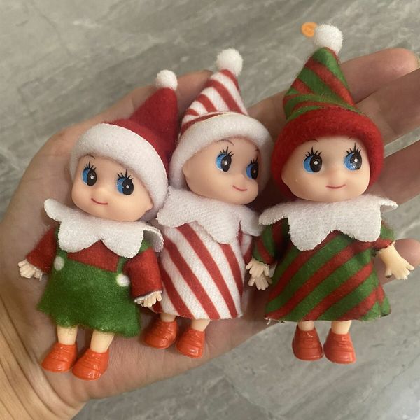 5pcs Blind box ELF ON SHELF Spirit Elf Doll Christmas Elf Baby Long Legs Doll Ornament Boys and Girls